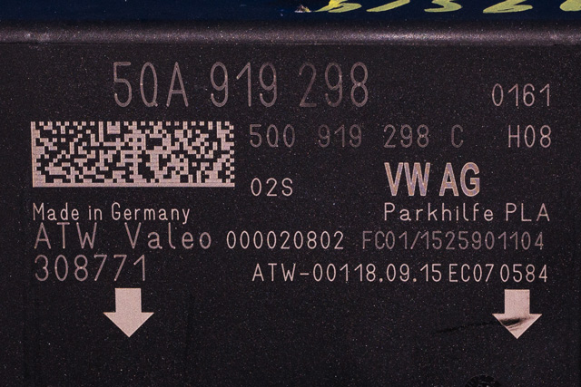 Styreenhet parkering til VW Passat 2015-2019 (Fase 1) (B8) (B8) (VAG|5QA 919 298|)