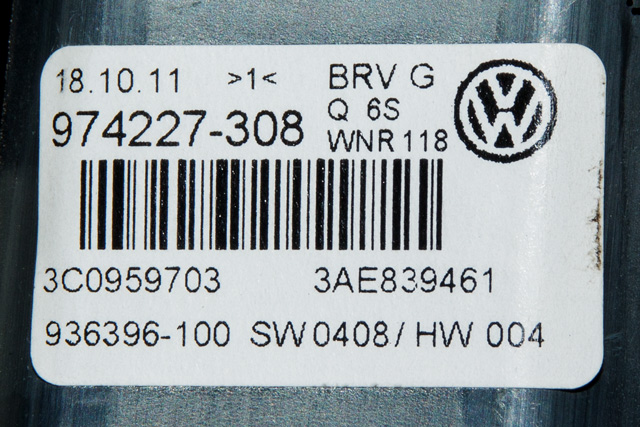Ruteheis venstre bak til VW Passat 2011-2015 (B7) (B7) (VAG|3C0 959 703|)