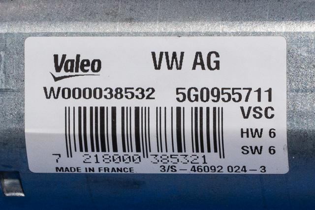 Viskermotor bakrute til VW Golf VII 2012-2017 (Fase 1)  (VAG|5G0 955 711|)