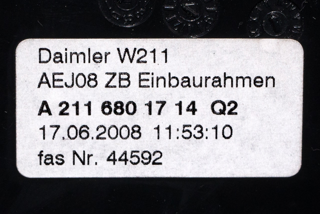 Bryter diverse til Mercedes E-Klasse 2006-2009 (Fase 2) (W211) (W211) (MERCEDES|A 211 680 17 14|)