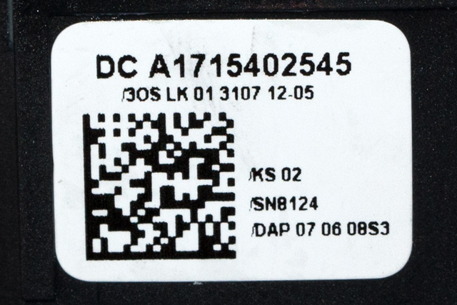 Bryter cruise control til Mercedes E-Klasse 2006-2009 (Fase 2) (W211) (W211) (LUK|01 3107 12-05|A 171 540 25 45|)