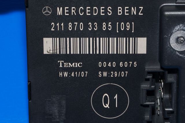 Styreenhet dør venstre bak til Mercedes E-Klasse 2006-2009 (Fase 2) (W211) (W211) (MERCEDES|211 870 33 85|)