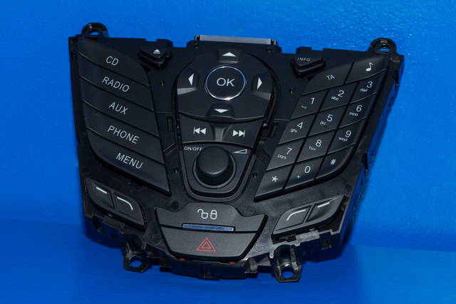 Bilstereo betjeningspanel til Ford C-Max, 2010-2015 (Type II, Fase 1)  (FORD|AM5T-18K811-BE)