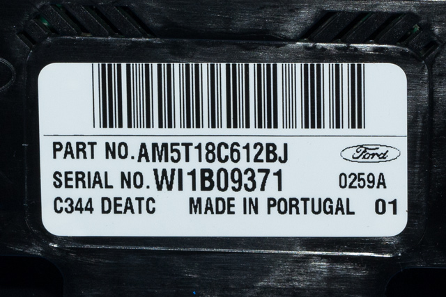 Varmeapparat betjening til Ford C-Max 2010-2015 (Type II, Fase 1) (FORD|AM5T-18C612-BJ|)