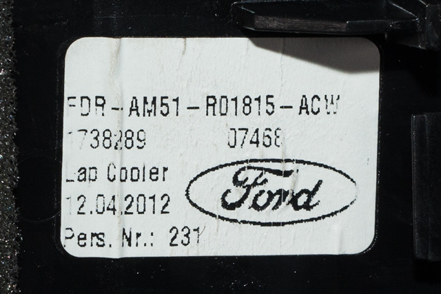 Dashbord friskluftdyse midtkonsoll til Ford C-Max 2010-2015 (Type II, Fase 1) (FORD|AM51-R01815-ACW|)