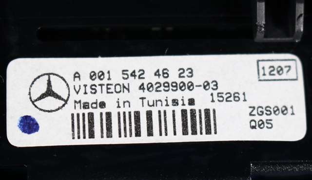 Dashbord diverse til Mercedes E-Klasse 2013-2016 (Fase 2) (W212) (W212) (MERCEDES|A 001 542 46 23|)