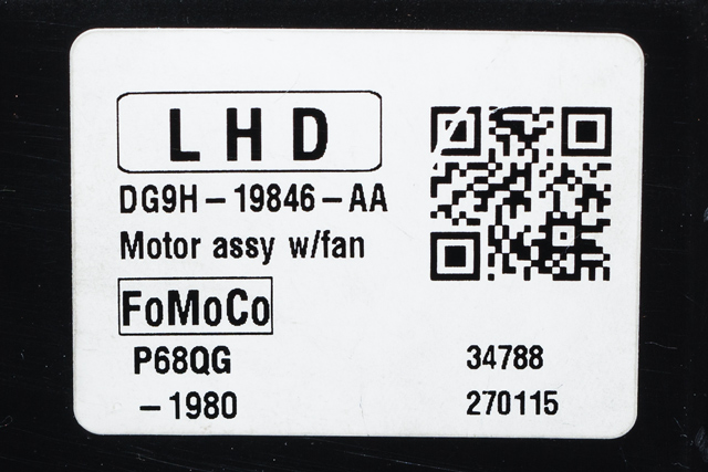 Varmeapparat motor til Ford Mondeo 2014-2019 (Type V, Fase 1) (FORD|DG9H-19846-AA|)