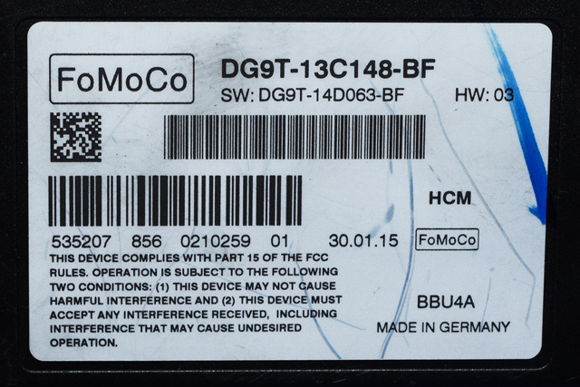 Styreenhet LED til Ford Mondeo 2014-2019 (Type V, Fase 1)  (FORD|DG9T-13C148-BF|)