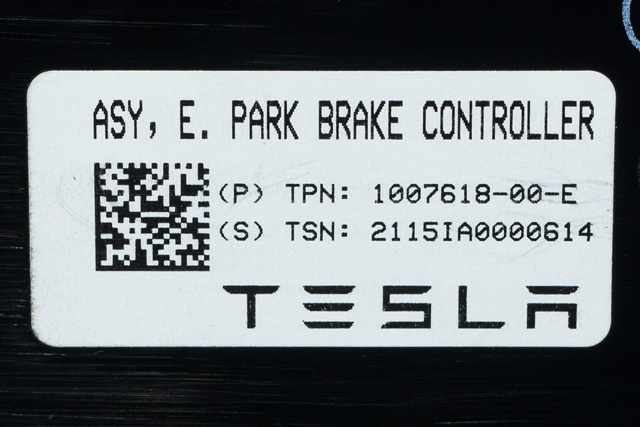 Styreenhet elektrisk parkbrems (EPB - Electric Parking Brake) til Tesla Model S 2013-2016 (Fase 1) (TESLA|1007618-00-E|)