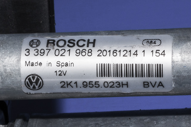 Viskermotor frontrute komplett m/overføring til VW Caddy 2015-2020 (Type III, Fase 3) (VAG|2K1 955 023 H|)