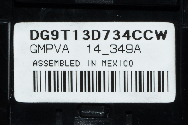 Bryter diverse til Ford Mondeo 2014-2019 (Type V, Fase 1) (FORD|DG9T-13D734-CCW|)