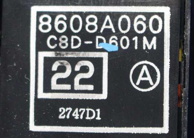 Bryter ruteheis førerdørspanel til Mitsubishi Outlander 2007-2010 (Type II, Fase 1)  (MITSUBISHI|8608A060|)