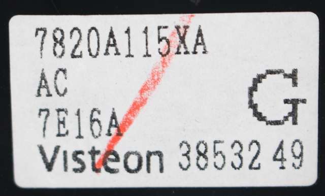 Varmeapparat betjening til Mitsubishi Outlander 2007-2010 (Type II, Fase 1)  (MITSUBISHI|7820A115|)