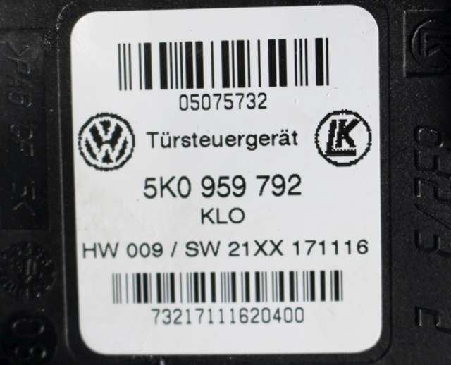 Ruteheis høyre foran til VW Caddy 2015-2020 (Type III, Fase 3)  (VAG|2K5 959 702|5K0 959 792|)