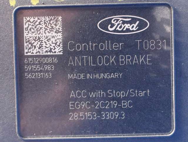 ABS sentral til Ford Mondeo 2014-2019 (Type V, Fase 1) (FORD|EG9C-2C405-EC|EG9C-2C219-BC|)