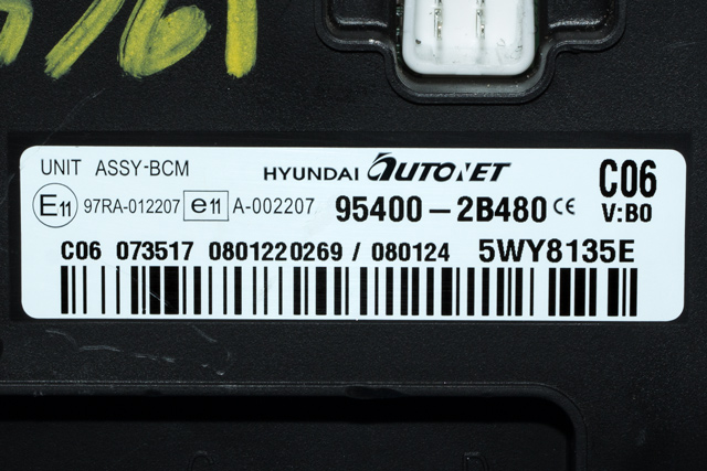 Styreenhet comfort (BCM) til Hyundai Santa Fe 2006-2009 (Type II, Fase 1)  (HYUNDAI|95400-2B480|)