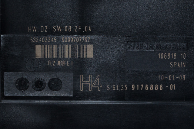 Styreenhet comfort (BCM) til BMW 3-Serie 2005-2011 (E90/E91/E92/E93) (E90/E91/E92/E93) (BMW|61.35-9 176 886|)