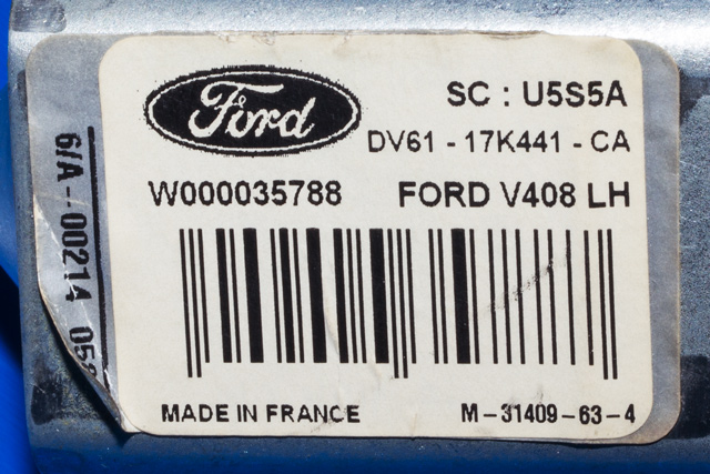 Viskermotor bakrute venstre til Ford Transit Connect 2013-2018 Type II, Fase 1 (VALEO|W000035788|DV61-17K441-CA|)