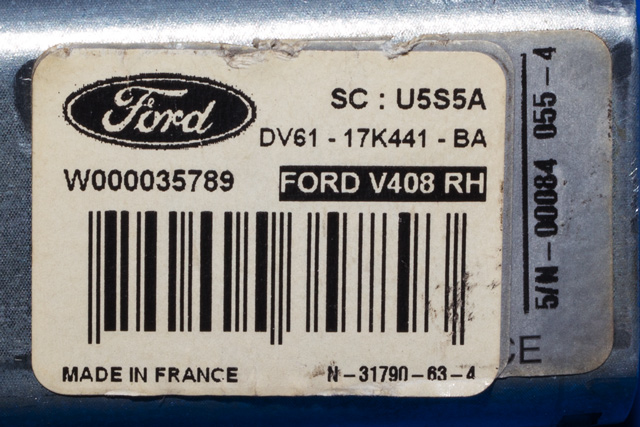 Viskermotor bakrute høyre til Ford Transit Connect 2013-2018 Type II, Fase 1 (VALEO|W000035789|DV61-17K441-BA|)