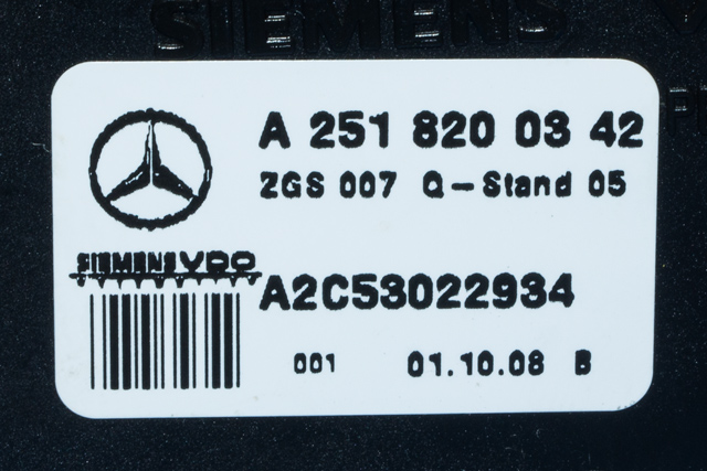 Karosseri diverse til Mercedes GL 2006-2012 (X164) (X164) (VDO|A2C53022934|A 251 820 03 42|)