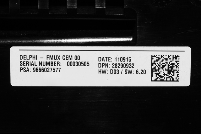 Bilstereo navigasjon betjeningspanel til Citroën C4 2011-2017 (Type II) (CITROEN|96 660275 77|)