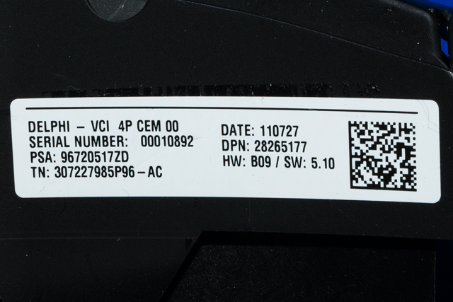 Bryter diverse til Citroën C4 2011-2017 (Type II) (CITREON|96 720517 ZD|)