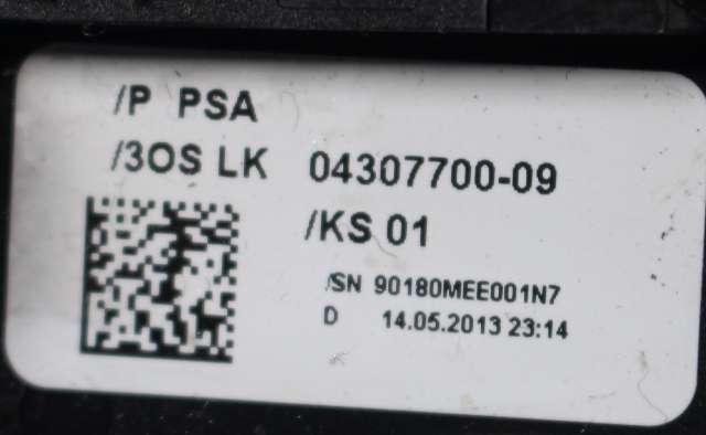 Bryter combi til Peugeot 508 2011-2014 (Type I, Fase 1) (PEUGEOT|98 000242 ZD|)