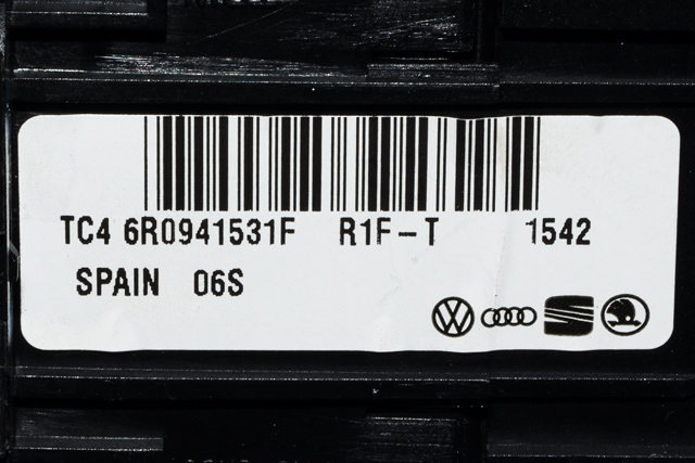 Bryter lys til VW Transporter / Caravelle 2009-2015 (Fase 2) (T5) (T5) (VAG|6R0 941 531 F|)