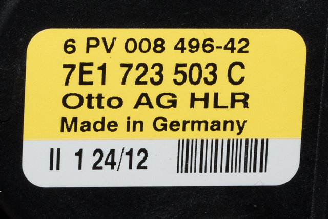 Pedal gass til VW Transporter / Caravelle 2009-2015 (Fase 2) (T5) (T5) (HELLA|6PV 008 496-42|7E1 723 503 C|)