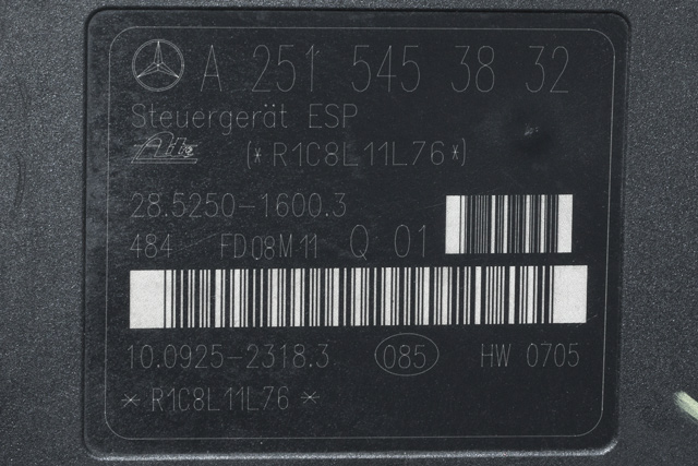 ABS sentral til Mercedes GL 2006-2012 (X164) (X164) (MERCEDES|A 251 431 12 12|)