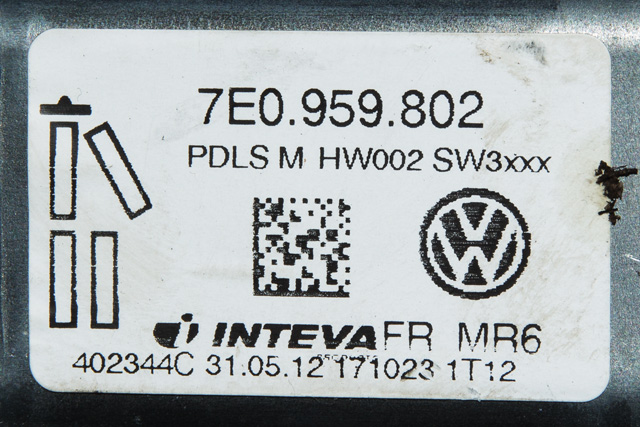 Ruteheis høyre foran til VW Transporter / Caravelle 2009-2015 (Fase 2) (T5) (T5) (VAG|7E0 959 802|)