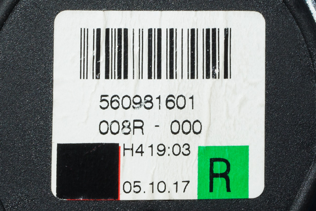 Sikkerhetsbelte foran høyre til VW Touareg 2003-2007 (Type I, Fase 1)