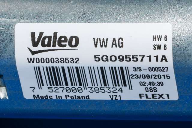 Viskermotor bakrute til VW Passat 2015-2019 (Fase 1) (B8) (B8) (VAG|5G0 955 711 A|)