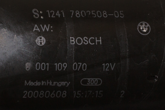 Starter diesel til BMW X3 2007-2010 (Fase 2) (E83) (E83) (BOSCH|0 001 109 070|12.41-7 802 508|)