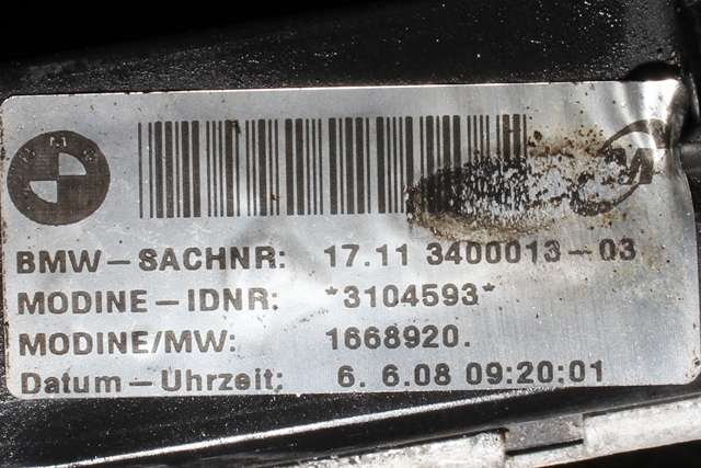 Radiator (automat gir) til BMW X3 2007-2010 (Fase 2) (E83) (E83) (BMW|17.11-3 400 013|)