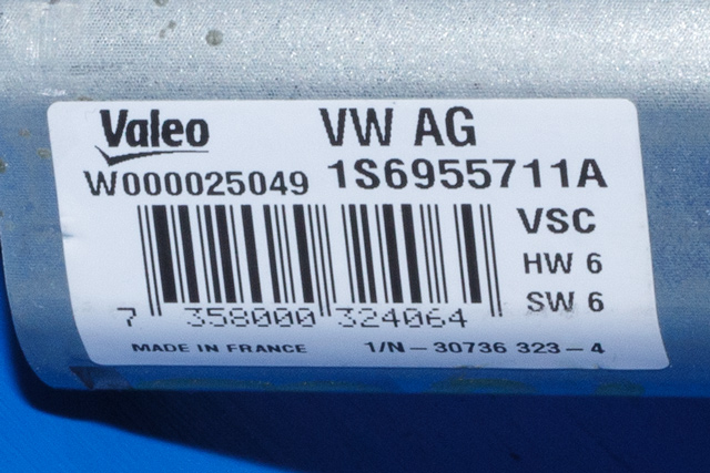 Viskermotor bakrute til VW E-Up 2013-2019 (VAG|1S6 955 711 A|)