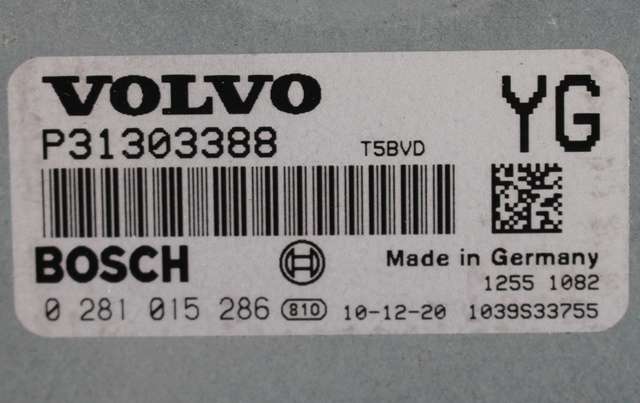 Styreenhet motor til Volvo XC70 2008-2013 (Type II, Fase 1)  (BOSCH|0 281 015 286|P31303388|)