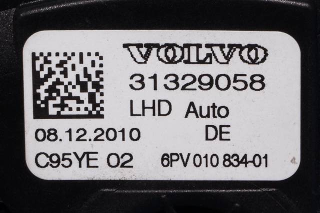 Pedal gass til Volvo XC70 2008-2013 (Type II, Fase 1) (HELLA|6PV 010 834-01|31329058|)