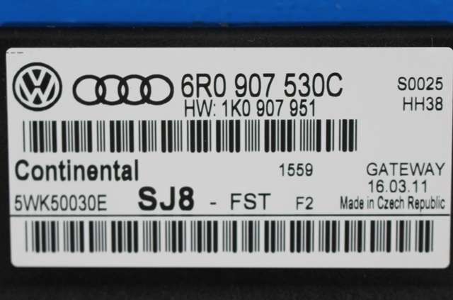 Styreenhet diverse til VW Polo 2009-2014 (Type V, Fase 1)  (CONTINENTL|5WK5 0030 E|6R0 907 530 C|)