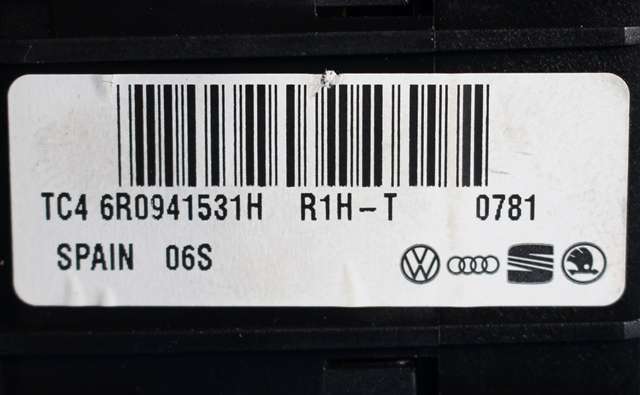 Bryter lys til VW Polo 2009-2014 (Type V, Fase 1)  (VAG|6R0 941 531 H|)