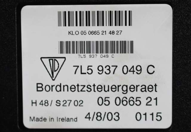 Styreenhet diverse til Porsche Cayenne 2002-2006 (Fase 1) (9PA) (9PA) (VAG|7L5 937 049 C|)