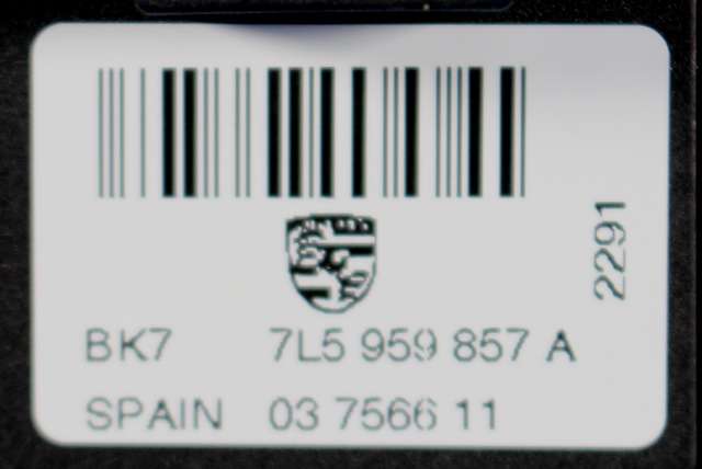 Bryter ruteheis førerdørspanel til Porsche Cayenne 2002-2006 (Fase 1) (9PA) (9PA) (VAG|7L5 959 857 A|)