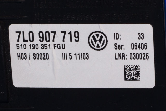 Styreenhet diverse til Porsche Cayenne 2002-2006 (Fase 1) (9PA) (9PA) (VAG|7L0 907 719|)