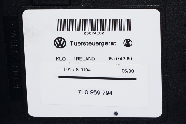 Ruteheis, kun motor, høyre bak til Porsche Cayenne 2002-2006 (Fase 1) (9PA) (9PA) (VAG|7L0 959 794|)