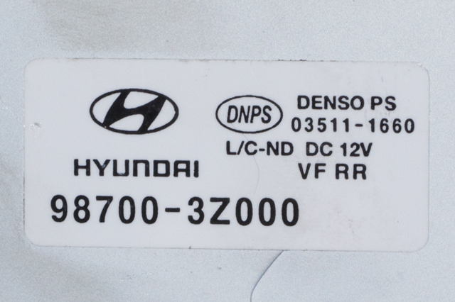 Viskermotor bakrute til Hyundai i40 2012-2017 (DENSO|03511-1660|98700-3Z000|)