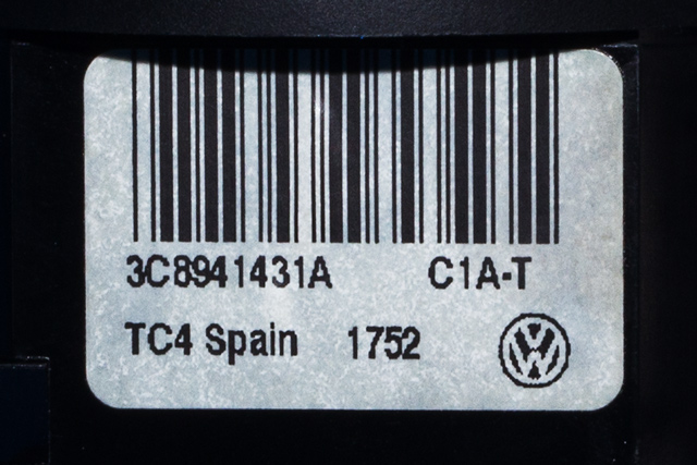 Bryter lys til VW Passat 2011-2015 (B7) (B7) (VAG|3C8 941 431 A|)
