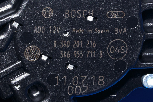 Viskermotor bakrute til VW Golf, Plus/Cross 2009-2013 (Fase 2) (BOSCH|0 390 201 216|5K6 955 711 B|)
