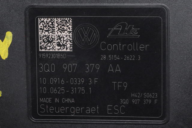 ABS sentral til VW Passat 2015-2019 (Fase 1) (B8) (B8) (VAG|3Q0 614 517 AA|3Q0 907 379 AA|)