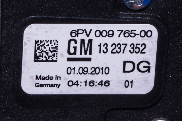 Pedal gass til Opel Insignia A 2009-2014  (HELLA|6PV 009 765-00|13 237 352|)