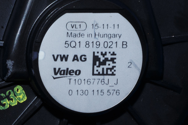 Varmeapparat motor til Audi A3 2012-2016 (Type III, Fase 1)  (VAG|5Q1 819 021 B|)